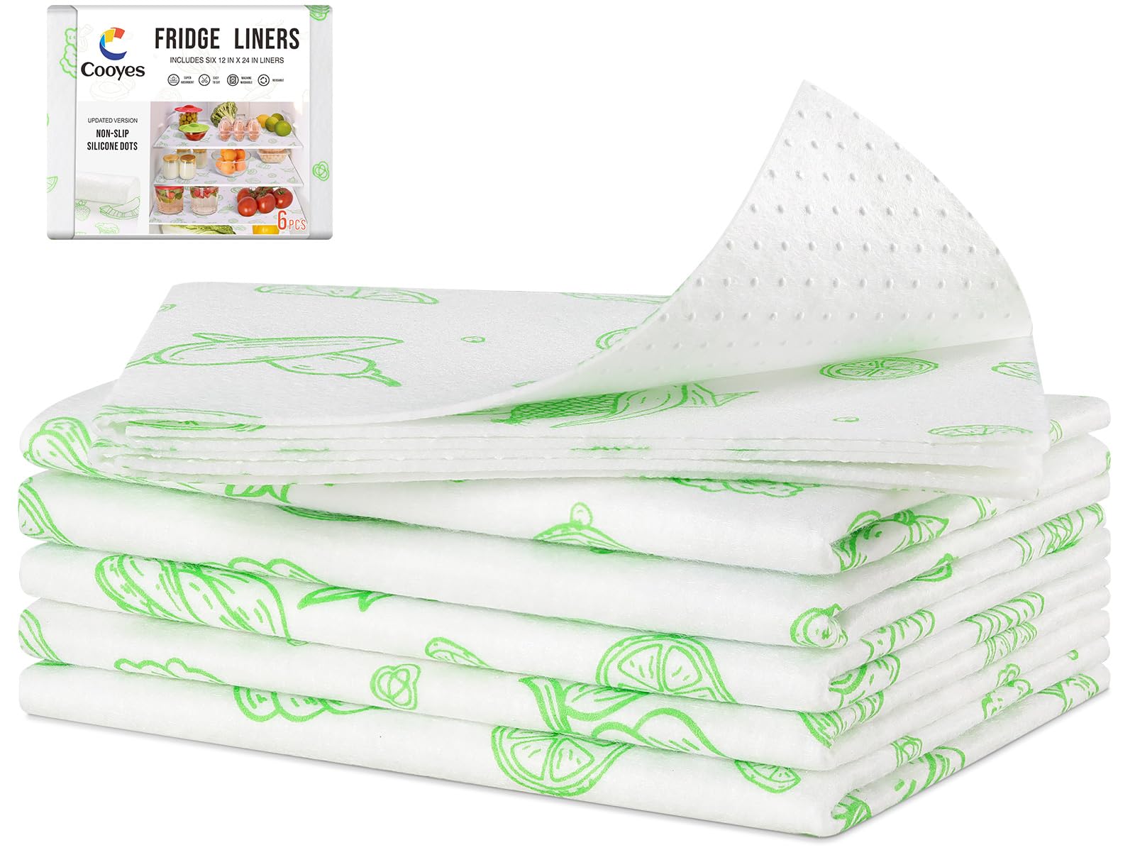 Cooyes rejilla refrigerador con absorción alta mantiene la humedad bajo control.