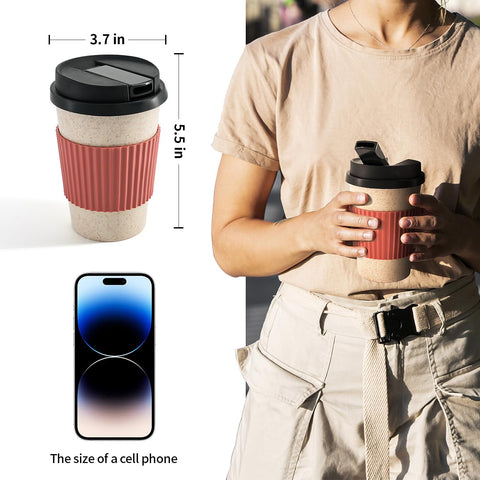Copa portátil de café con silicona de alta temperatura para una experiencia segura.