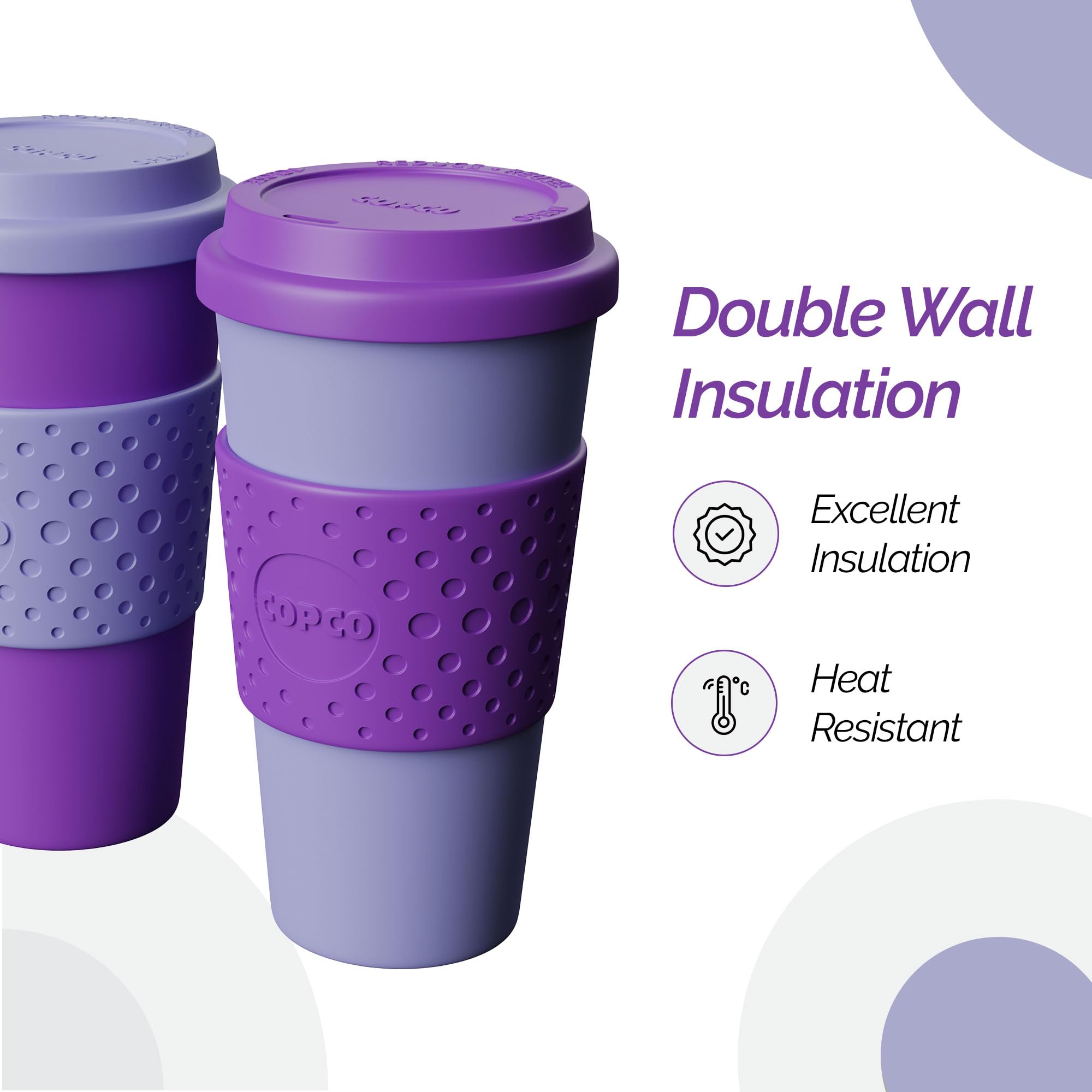 Copco Acadia con aislamiento de doble pared para mantener bebidas calientes o frías.