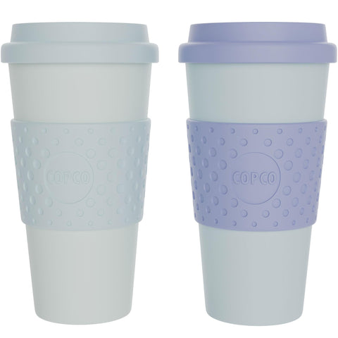 Copco Acadia conjunto de 2 tazas de viaje 16 oz para bebidas calientes o frías