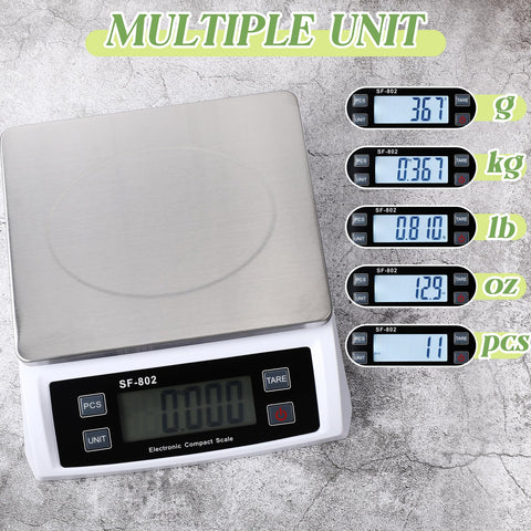 Copkim balanza digital con dos fuentes de energía para uso flexible.