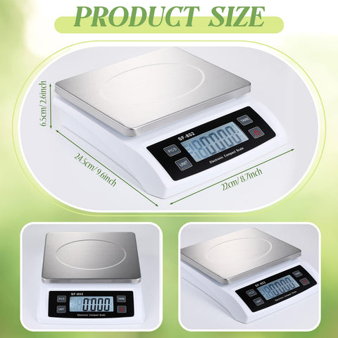 Copkim balanza de cocina digital con plato de acero inoxidable y durabilidad.