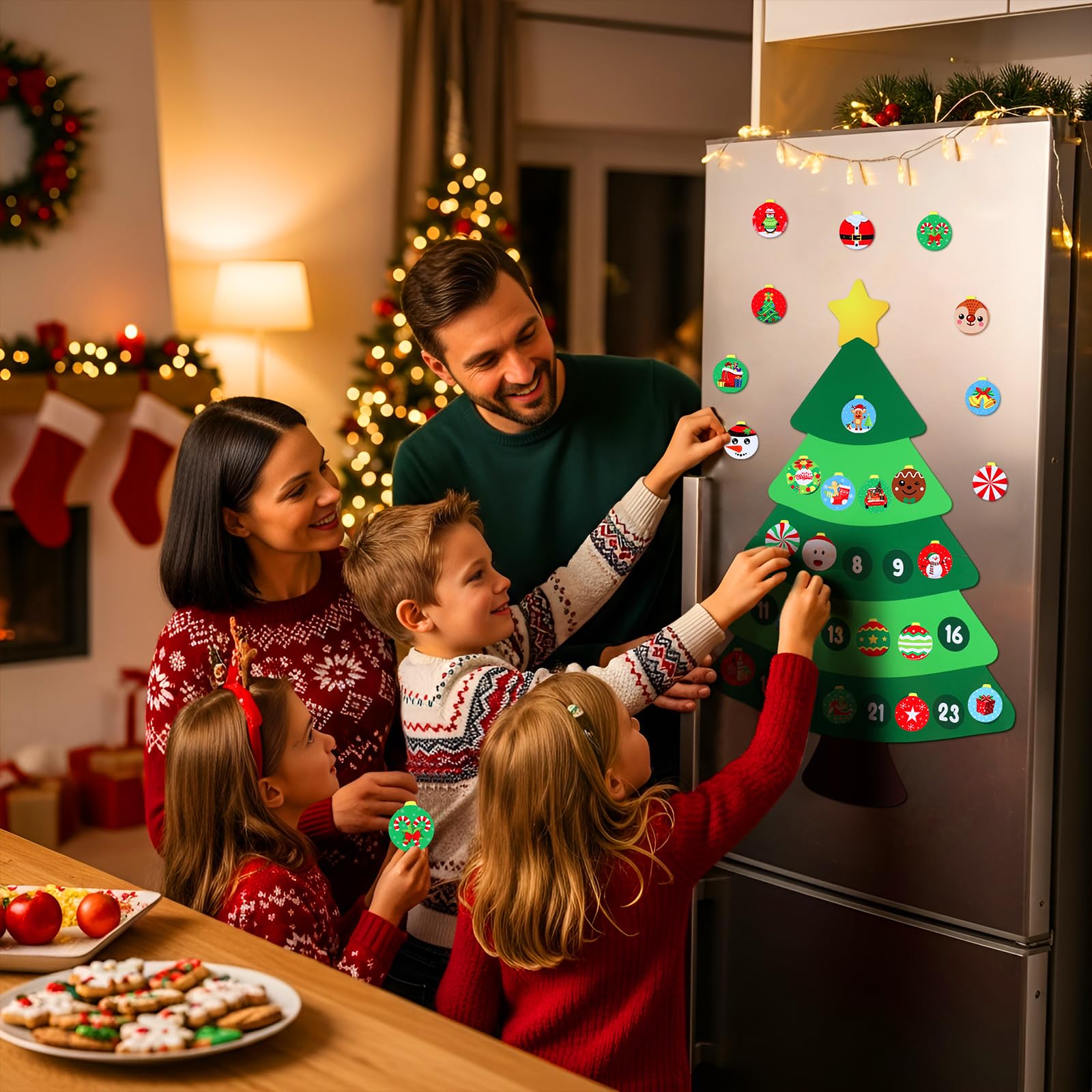 Copkim imanes navidad diseños únicos, añade color y ritmo festivo a cualquier superficie.