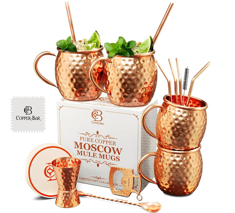 Copa Copper-Bar de cobre 473 ml para enfriar bebidas y cócteles