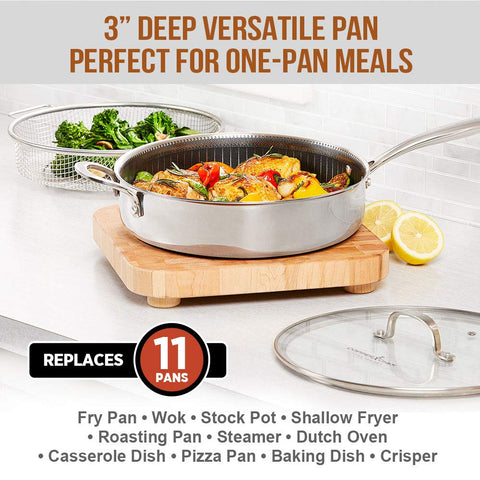 Copper Chef Titan Fry: sarten de 8 pulgadas para salteados veloces.