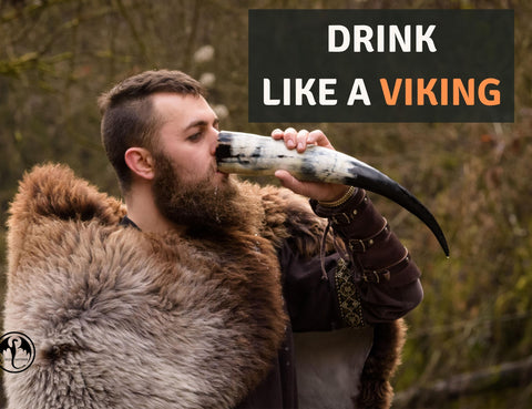 COPPERVEDA Viking cuerno-brillo natural, acabado sedoso en el cuerno
