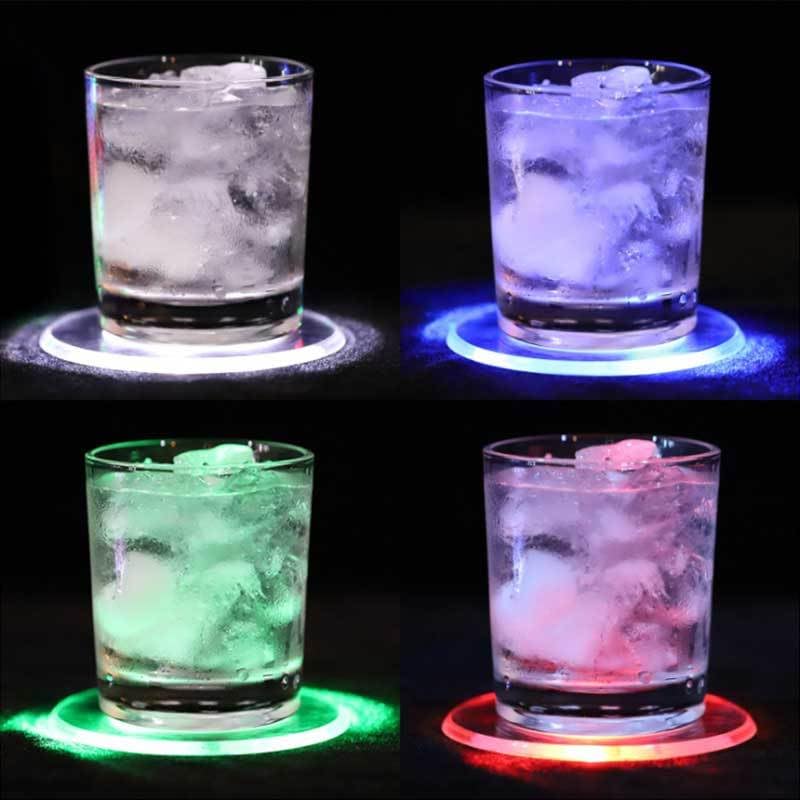 COPU posavasos LED modo constante para conversación relajada.