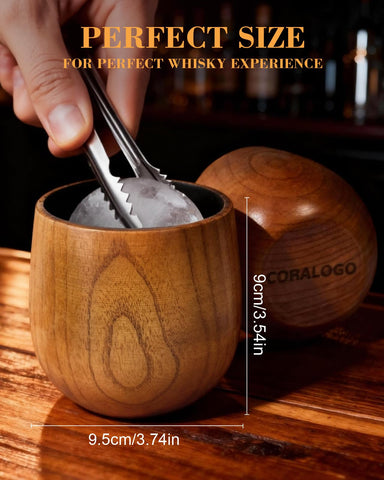 Coralogo caja-regalo estilo barril realza la experiencia de regalo.