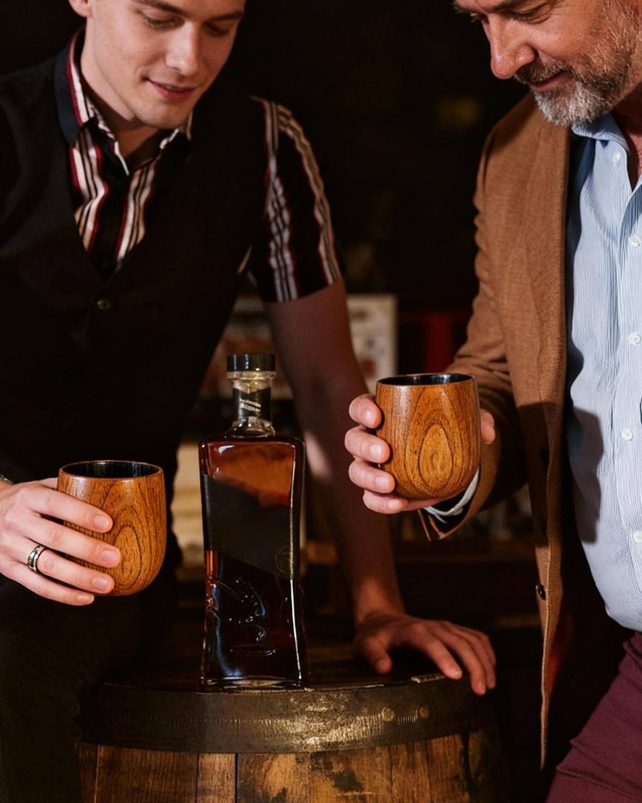 Uso diario o viaje con vaso Whisky Coralogo, duradero y ligero.