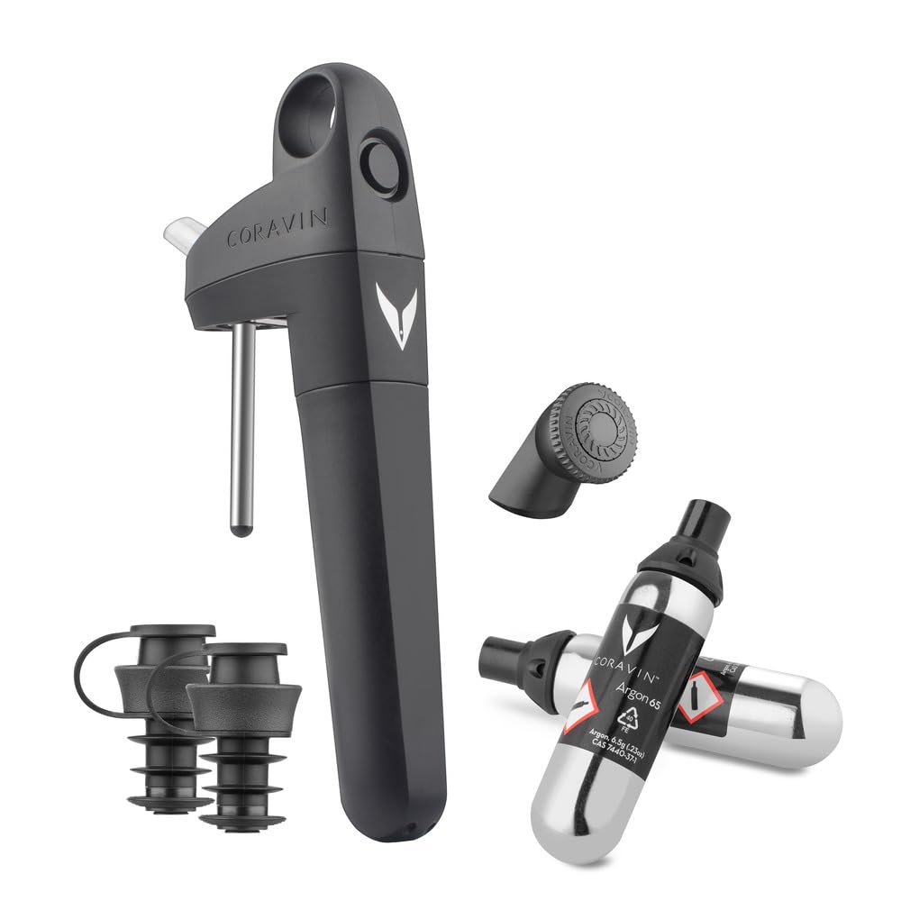 CORAVIN Pivot Plus kit 7 piezas: preserva aroma y color del vino al servir