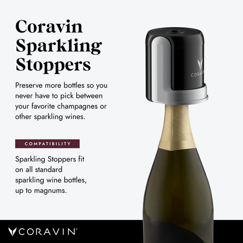 Ajuste seguro en botellas estándar y magnum para mayor versatilidad.