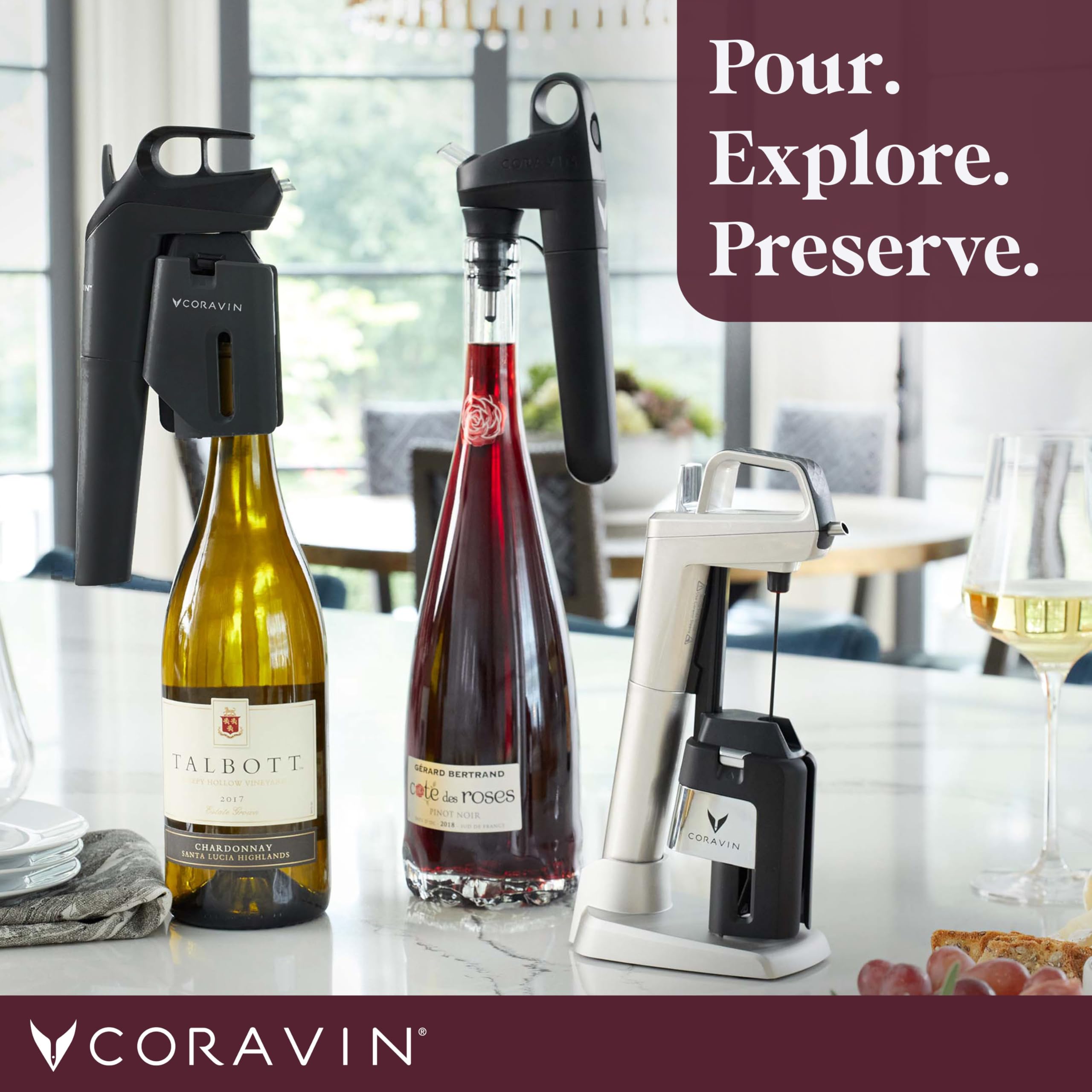 Coravin Timeless 3 Plus, aguja de perforación para verter sin oxidar el vino