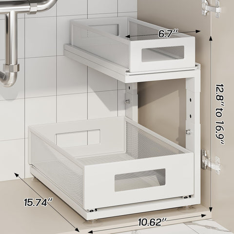 Corbyles organizador bajo lavabo con malla elegante para objetos pequeños