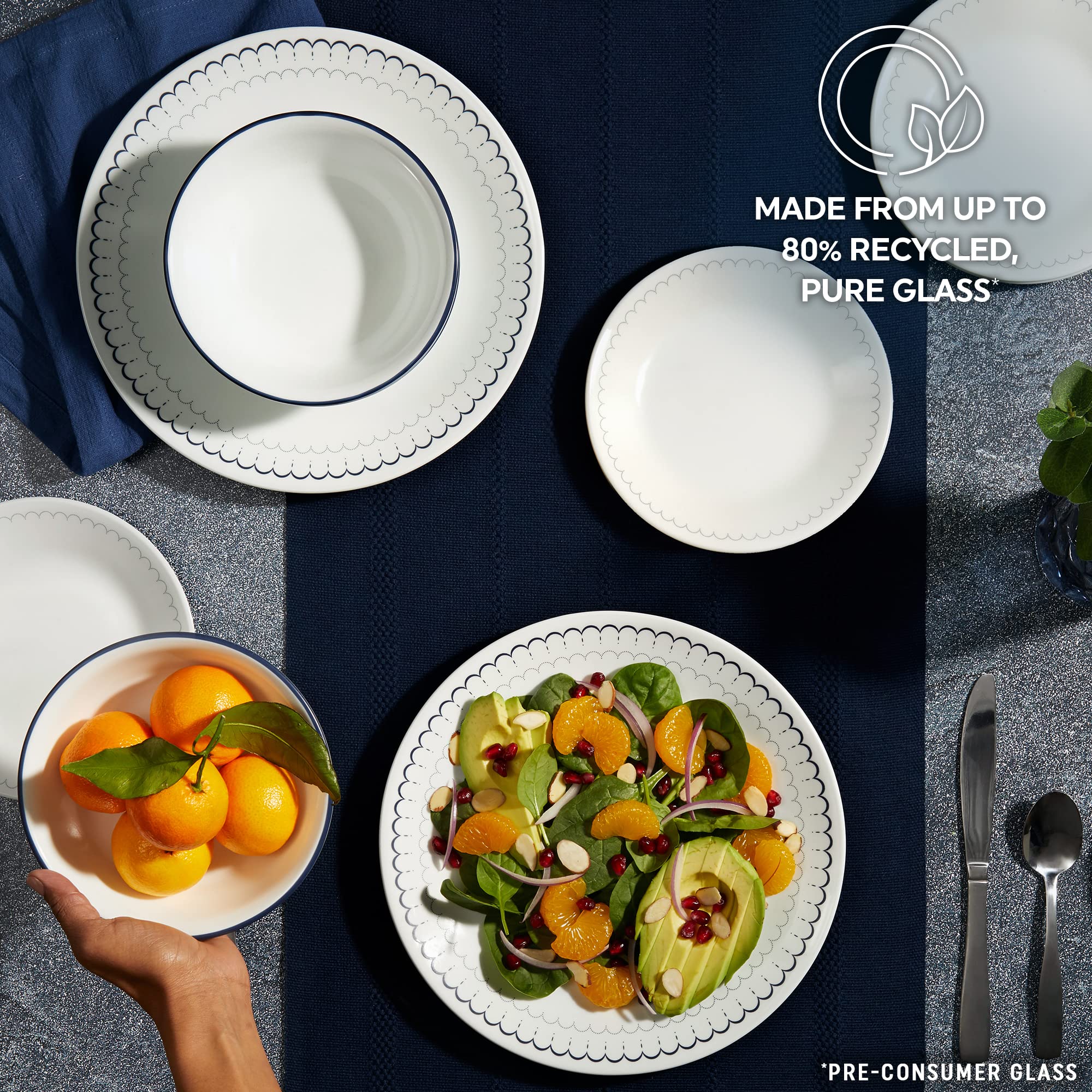 Corelle apta para microondas y lavavajillas, uso diario sin complicaciones