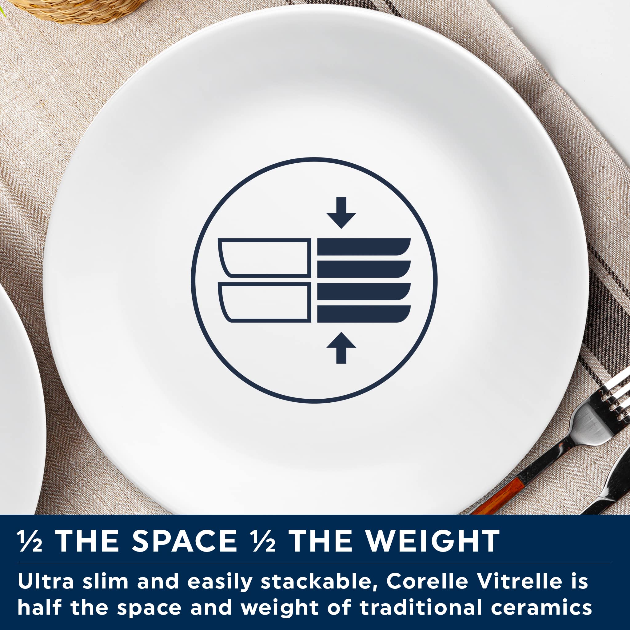 Corelle Bella Faenza, apta para microondas para calentar comidas.