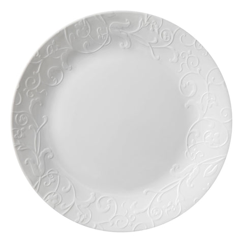 Corelle Bella Faenza, plato de cena de 10,25 pulgadas para uso diario, con relieve elegante