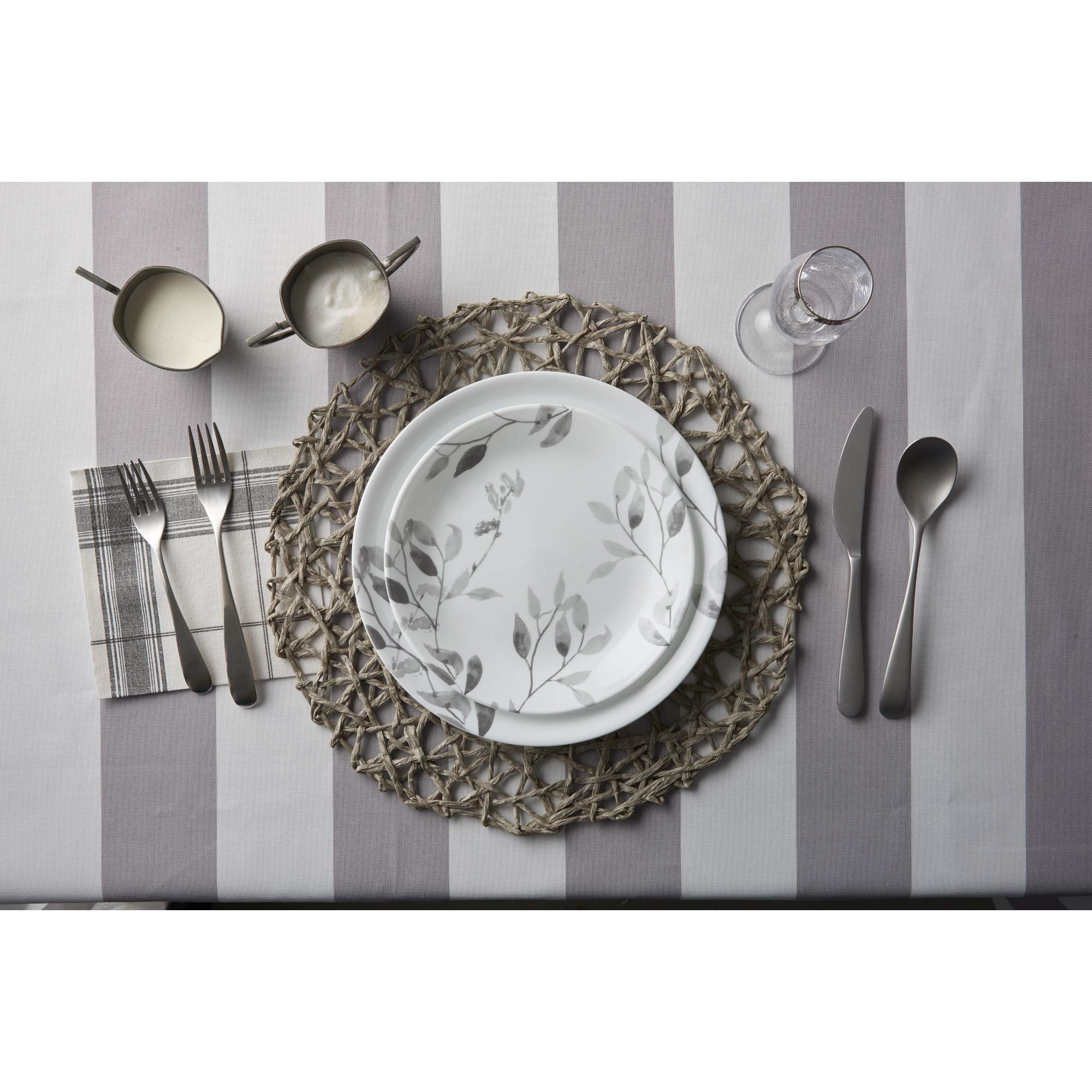 Corelle Boutique Platos y Tazones Hojas de Niebla, ideal para uso diario.