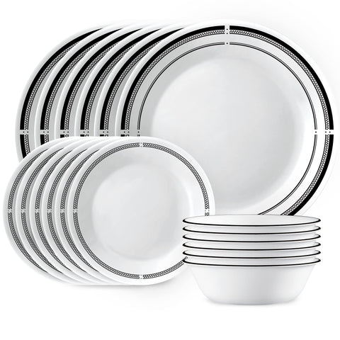 Corelle Brasserie conjunto 18 piezas para servicio de 6, ligero y duradero