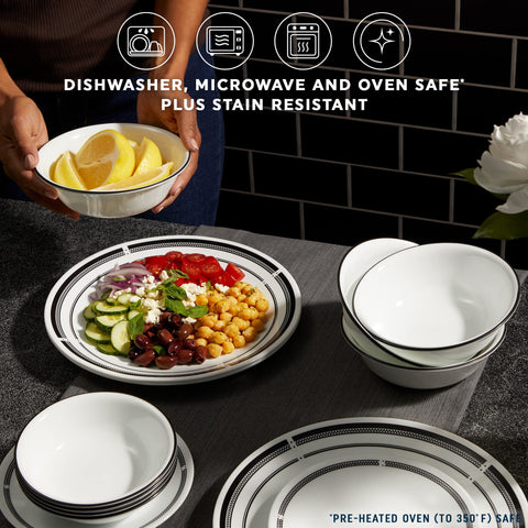 Corelle Brasserie platos de aperitivo de 6,75 pulgadas para porciones elegantes