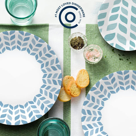 Corelle Colección Global Vitrelle: platos de aperitivo de 6-3-4 pulgadas, versátiles para entrantes.