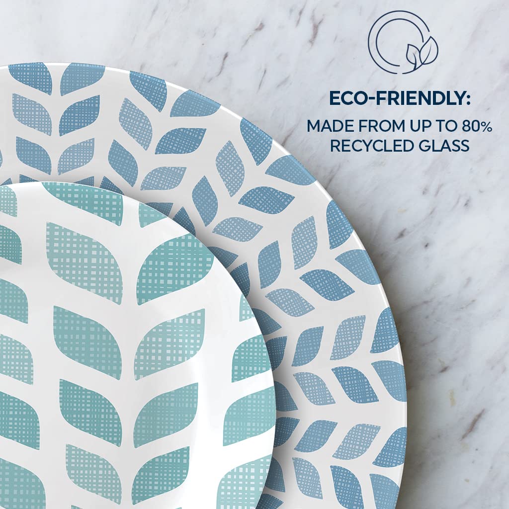 Corelle Colección Global Vitrelle: vidrio triple capa, mayor durabilidad y ligereza.