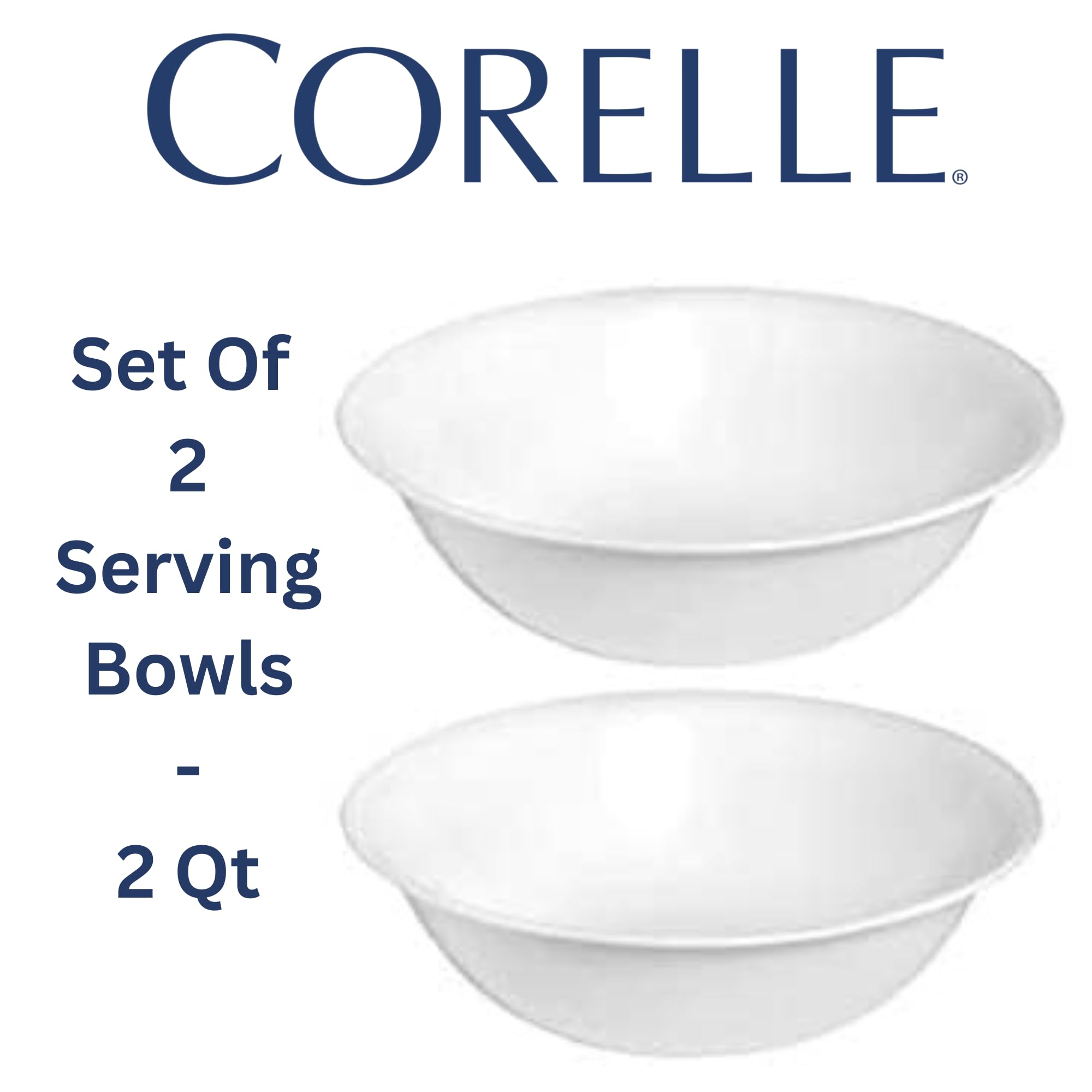 Corelle conjunto de 4 piezas Blanco Invierno Escarcha para comidas versátiles