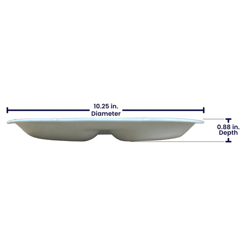 Corelle Coordinates plato dividido, dimensiones 10.25 pulgadas, diseño resistente para uso diario.