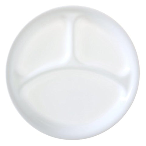 Corelle Coordinates plato dividido invierno-escarcha, juego de 8, ideal para porciones separadas.