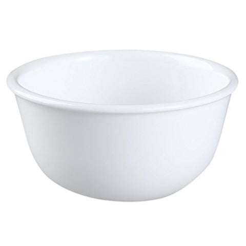 Corelle Coordinates tazón postre Winter Frost 11 onzas, conjunto de 4, ideal para postres elegantes.
