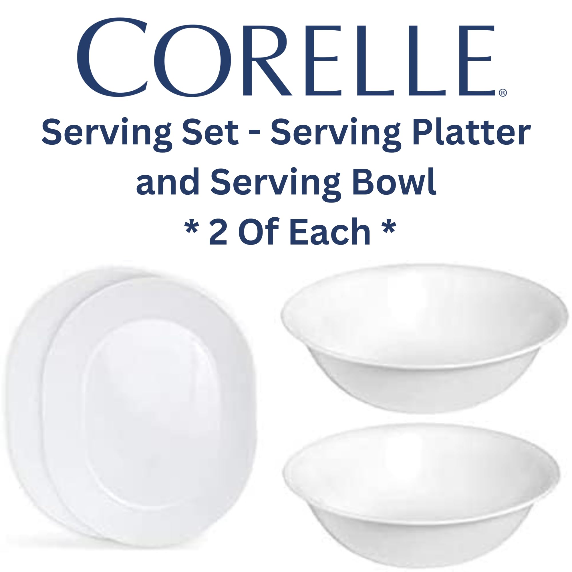 Corelle durabilidad y anti-golpes Blanco Invierno Escarcha para uso diario