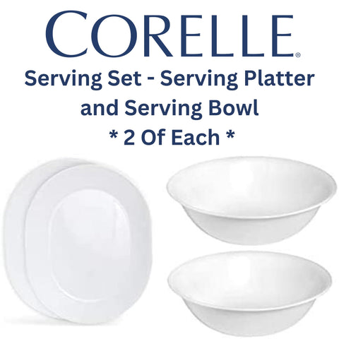 Corelle durabilidad y anti-golpes Blanco Invierno Escarcha para uso diario