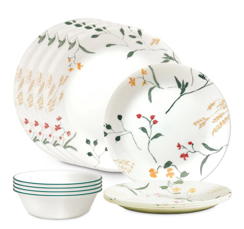 Corelle plato de cena 10-3 pulgadas, flor silvestre, apto para lavavajillas