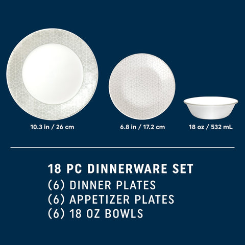 Corelle Knox: platos de aperitivo elegantes para presentar entradas con estilo.