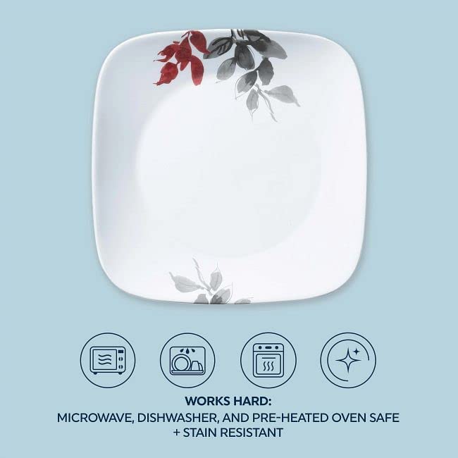 Corelle Kyoto Leaves: platos secundarios de 22,9 cm para porciones.