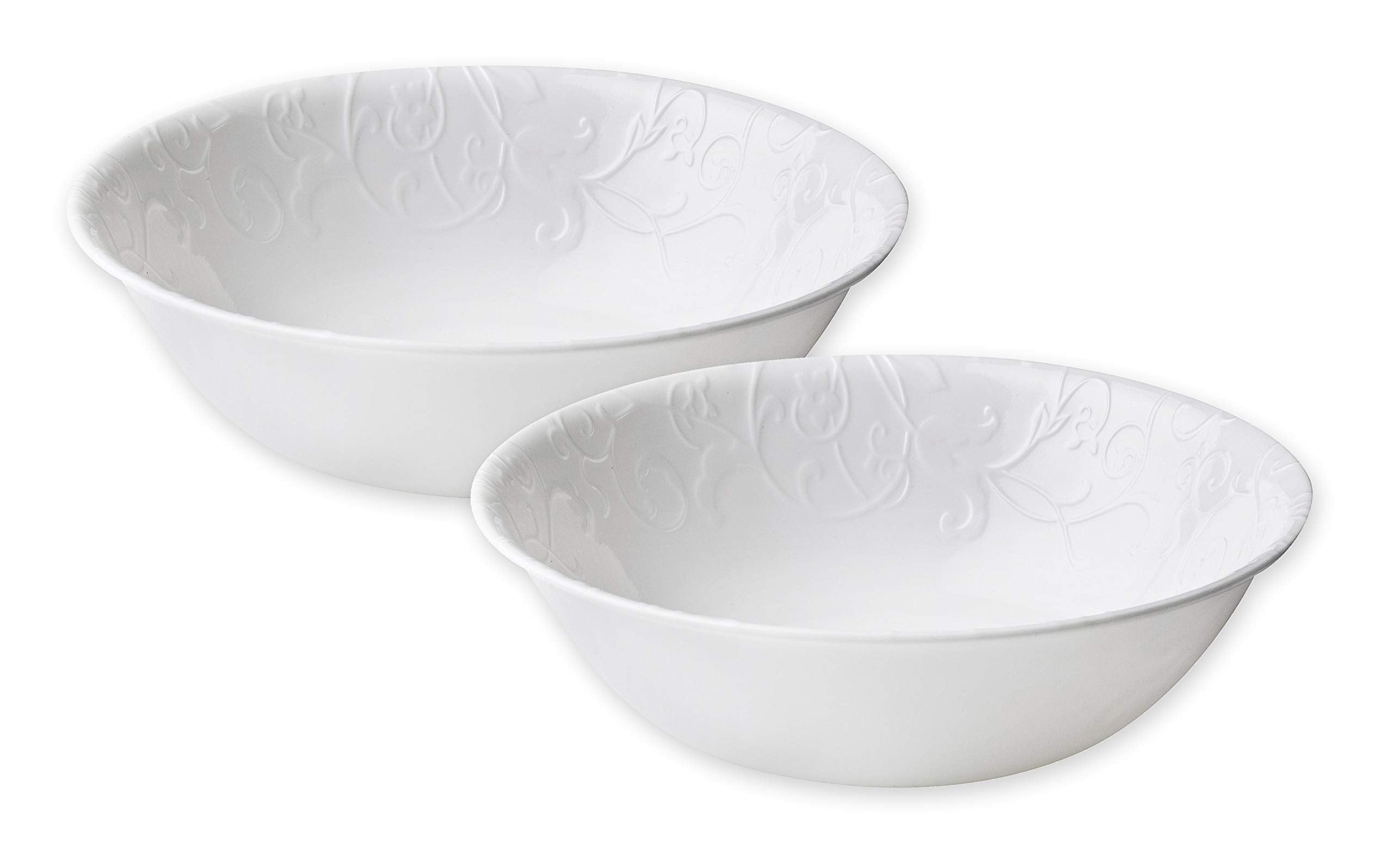Corelle Bella Faenza: cuencos de 1 qt en juego de 2, ideales para servir aperitivos.