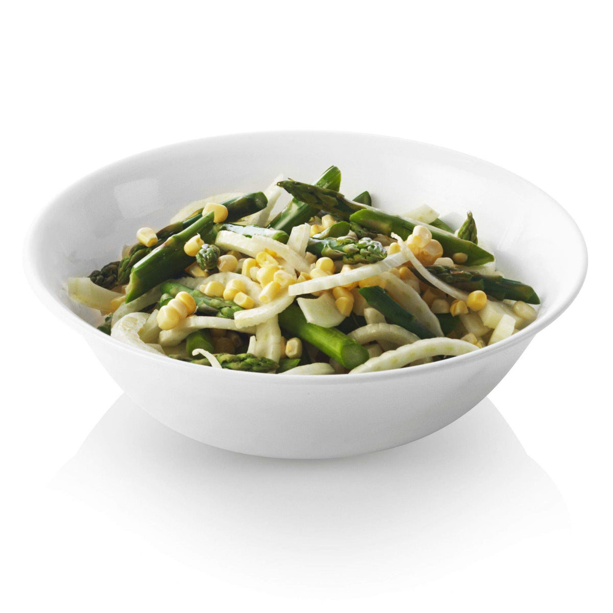 Corelle Livingware cuenco de servir de vidrio blanco invernal para porciones y presentaciones
