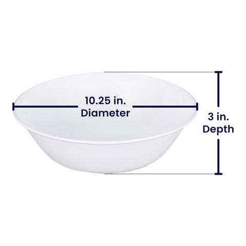 Corelle Livingware ensaladera duradera y apilable, perfecta para servir pastas y guarniciones