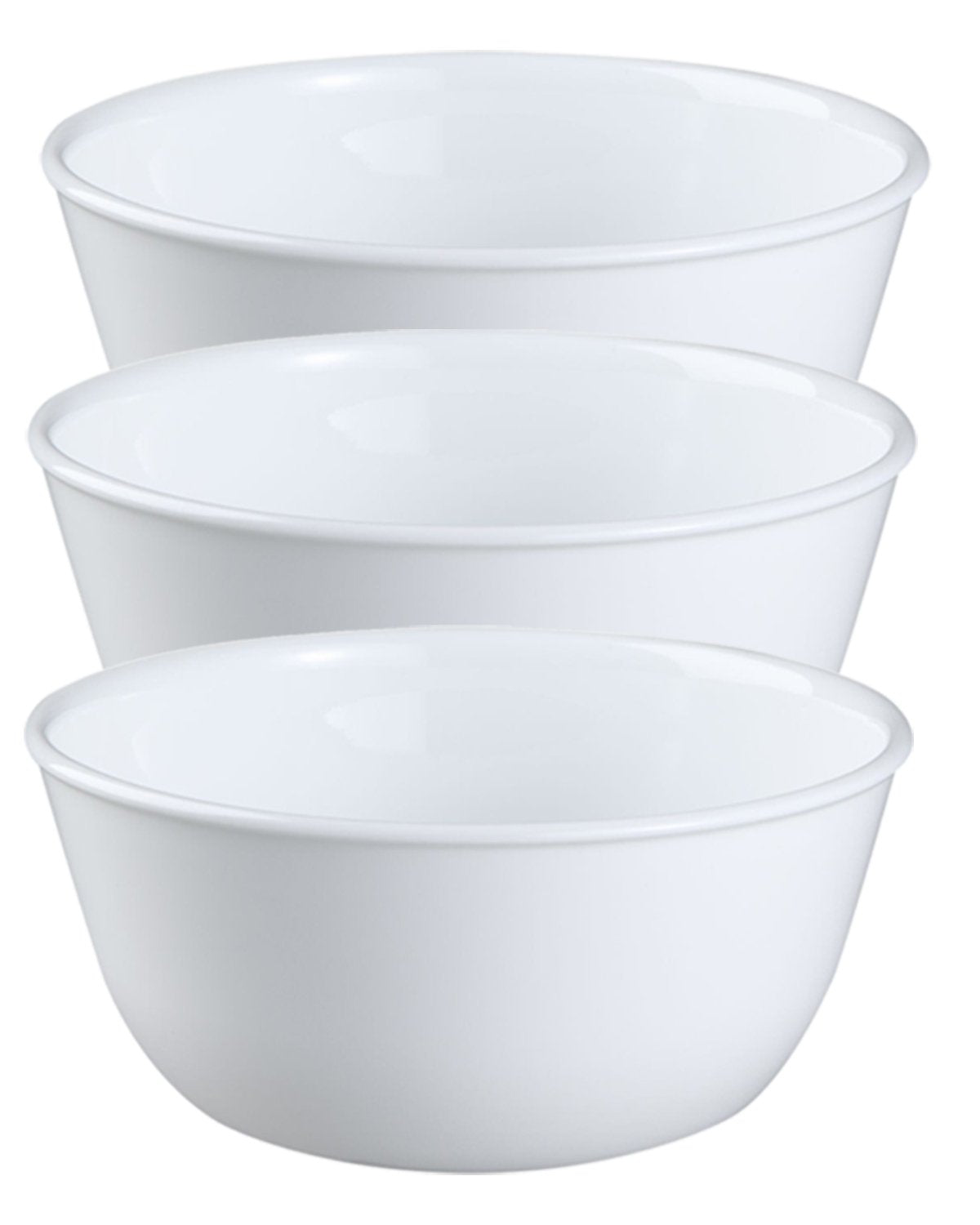 Corelle Livingware tazones de 28 onzas para sopa y cereal, duraderos para uso diario.