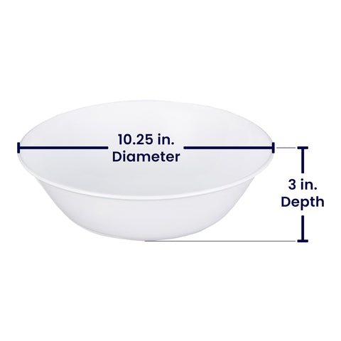 Corelle Livingware Winter Frost White: apto para horno para mantener caliente.