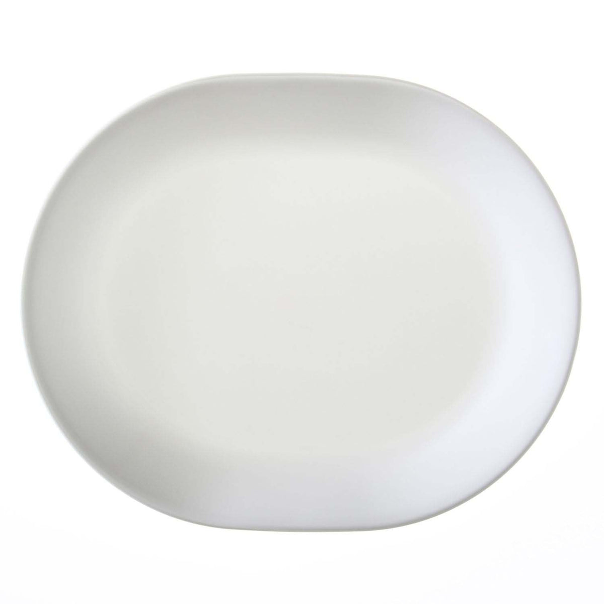 Corelle Invierno Nieve Blanco, plato de servicio 32 cm, diseño ligero para uso diario.