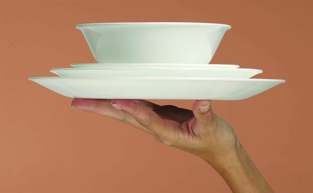 Corelle Invierno Nieve Blanco, plato de servicio 32 cm, ideal para presentaciones de comida.