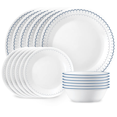 Corelle platos de cena de 10.25 pulgadas, ligeros y aptos para lavavajillas