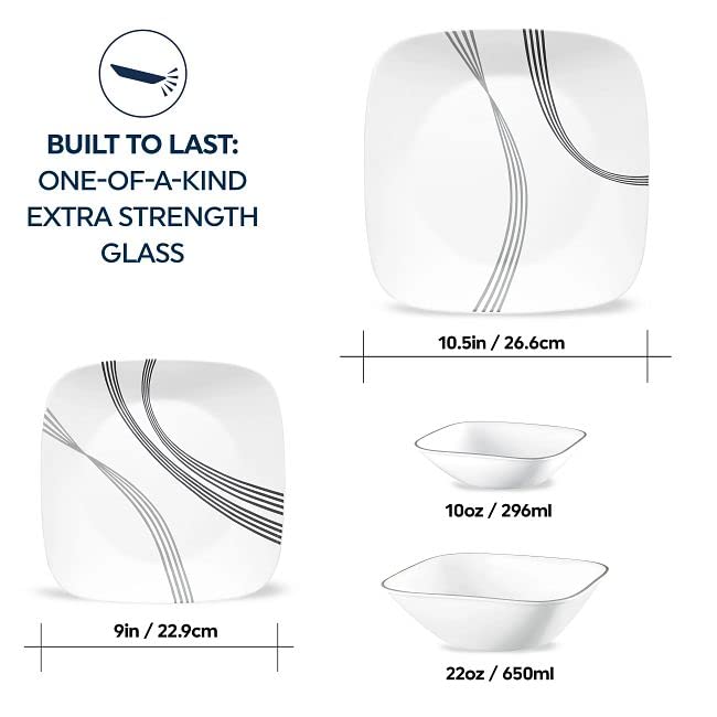 Corelle Urban Arc: tazón 10oz, porción ideal, ligero y resistente