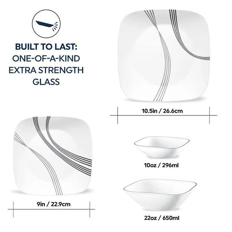 Corelle Urban Arc: tazón 10oz, porción ideal, ligero y resistente