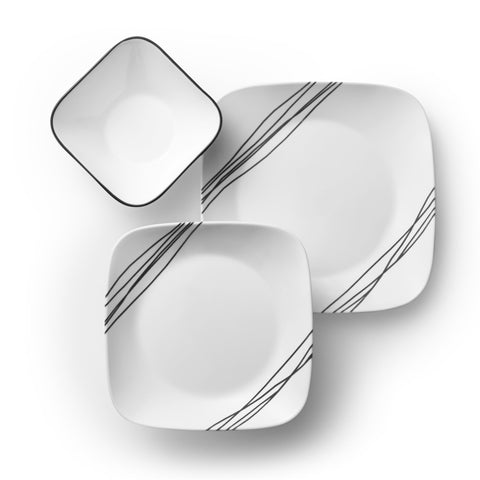 Corelle Vitrelle: conjunto de 18 piezas, ideal para uso diario y ocasiones especiales.
