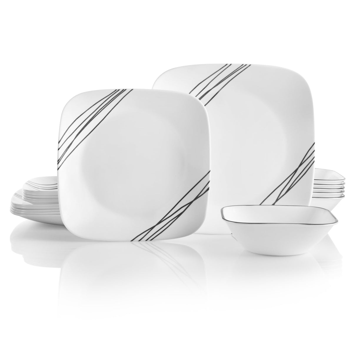 Corelle Vitrelle: platos de cena de 10,5 pulgadas, duraderos y aptos para lavavajillas.