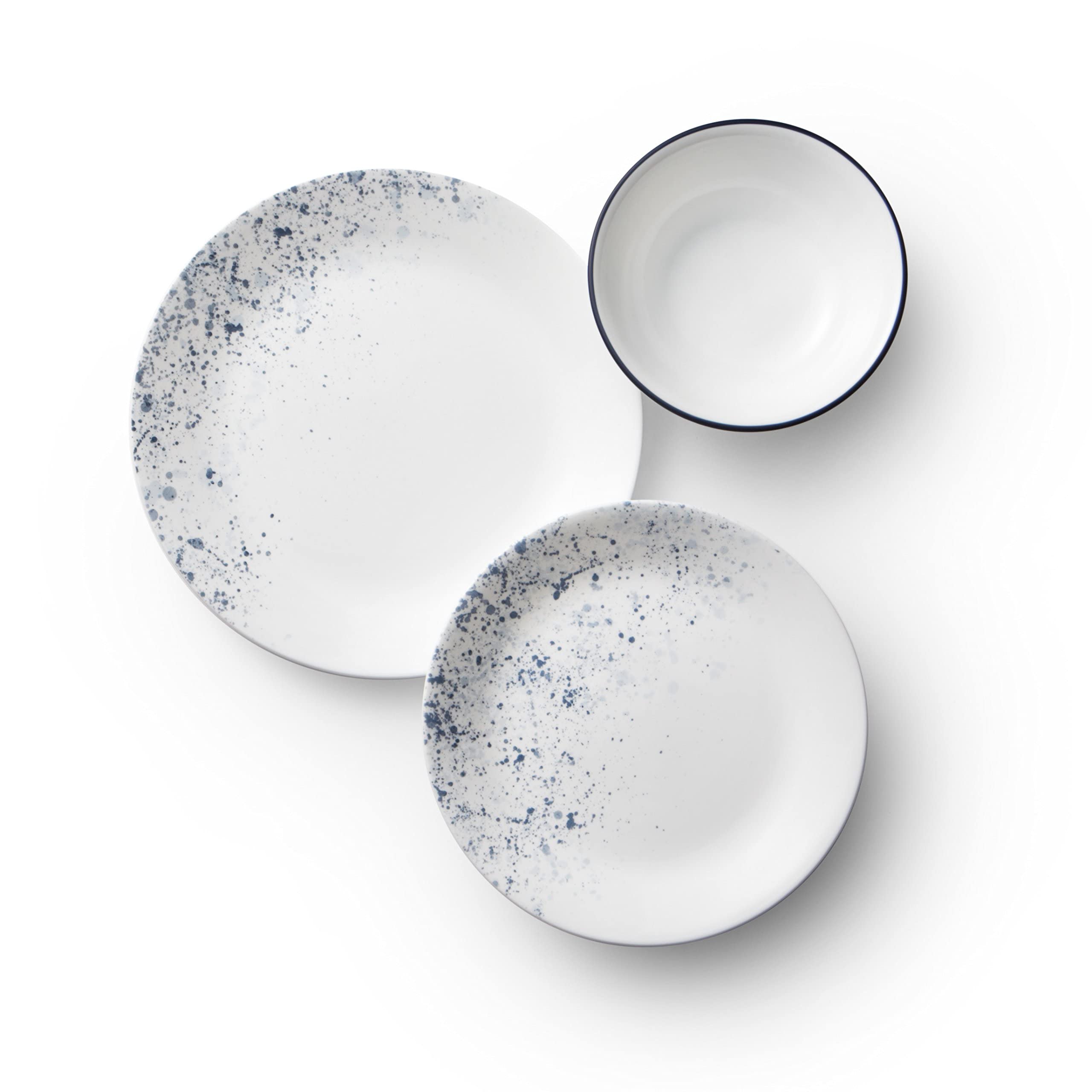 Corelle Vitrelle, platos de ensalada índigo, combinan con cualquier mesa.