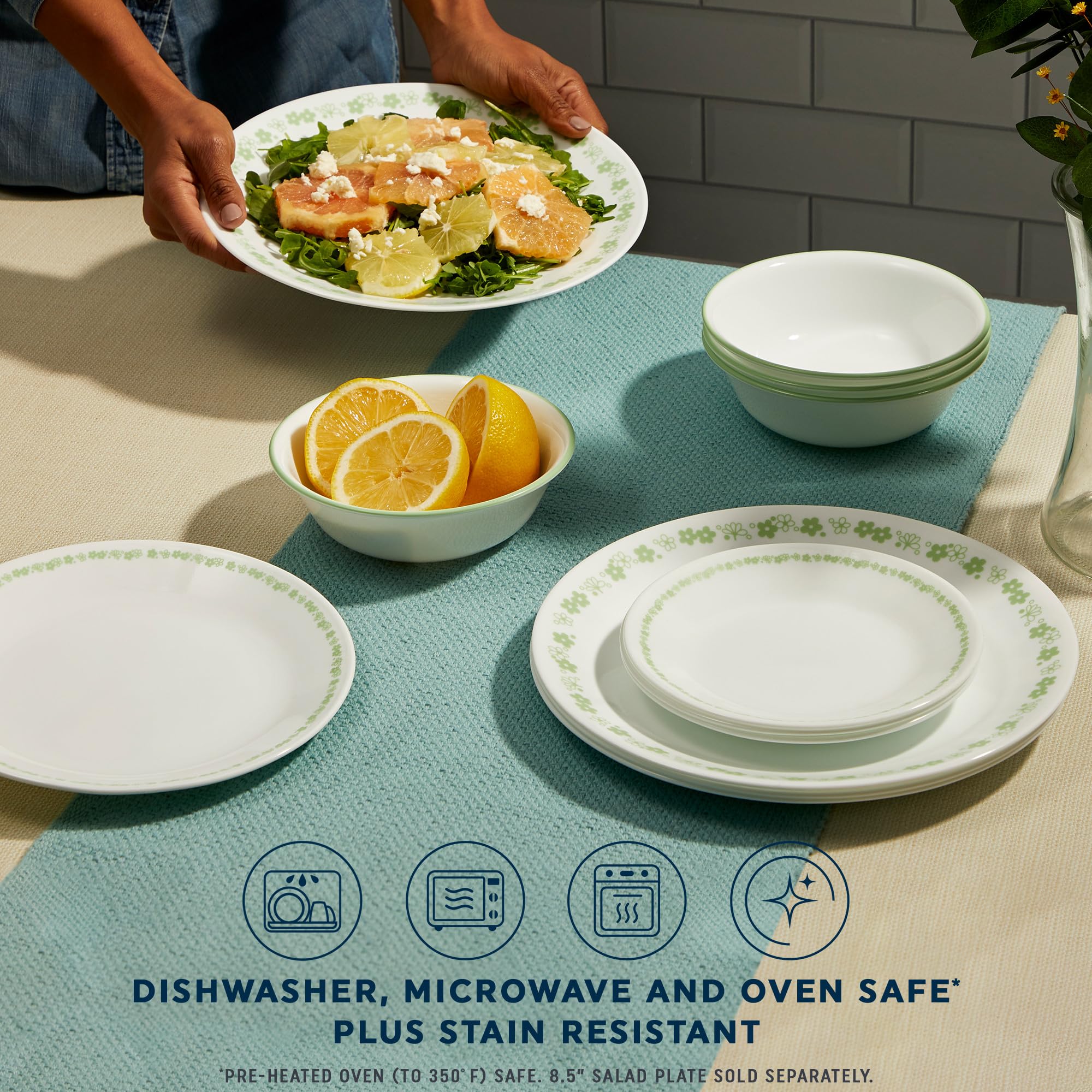 Corelle Vitrelle tazón de sopa 18-oz, diseño práctico para reuniones.