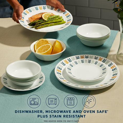 Tazones Corelle Vitrelle 18oz para sopa o cereal, fáciles de apilar.