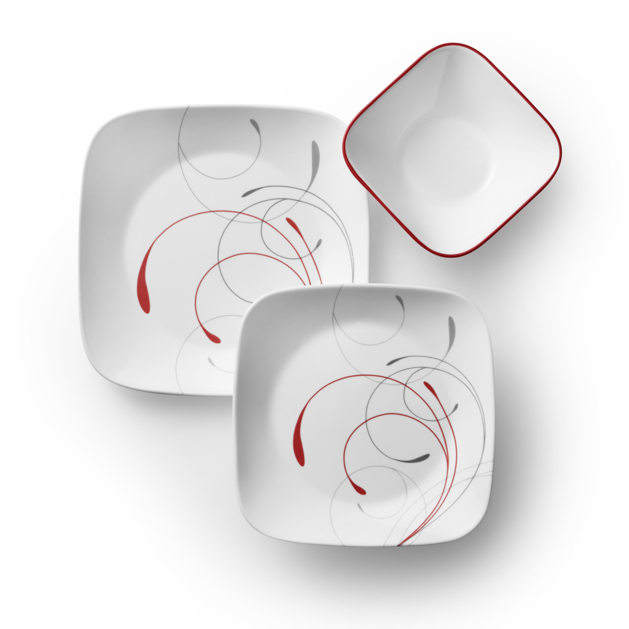 Corelle Vitrelle, set para seis comensales: versátil para diario y ocasiones.